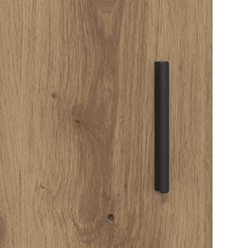 vidaXL Badezimmermöbel Set mit Tür 3 pcs Artisan-Eiche 80 x 33 x 60 cm