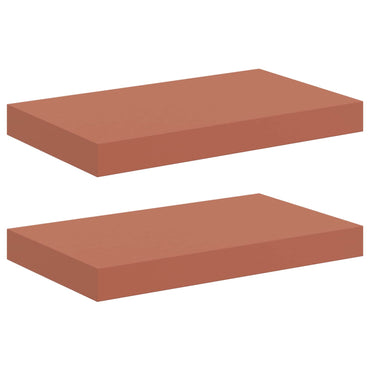 vidaXL Wandregal Wandmontiert 2 pcs Rot 40 x 23,5 x 4 cm Holzwerkstoff