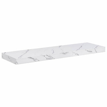 vidaXL Wandregal Weiß Marmor 90 x 23,5 x 4 cm Holzwerkstoff