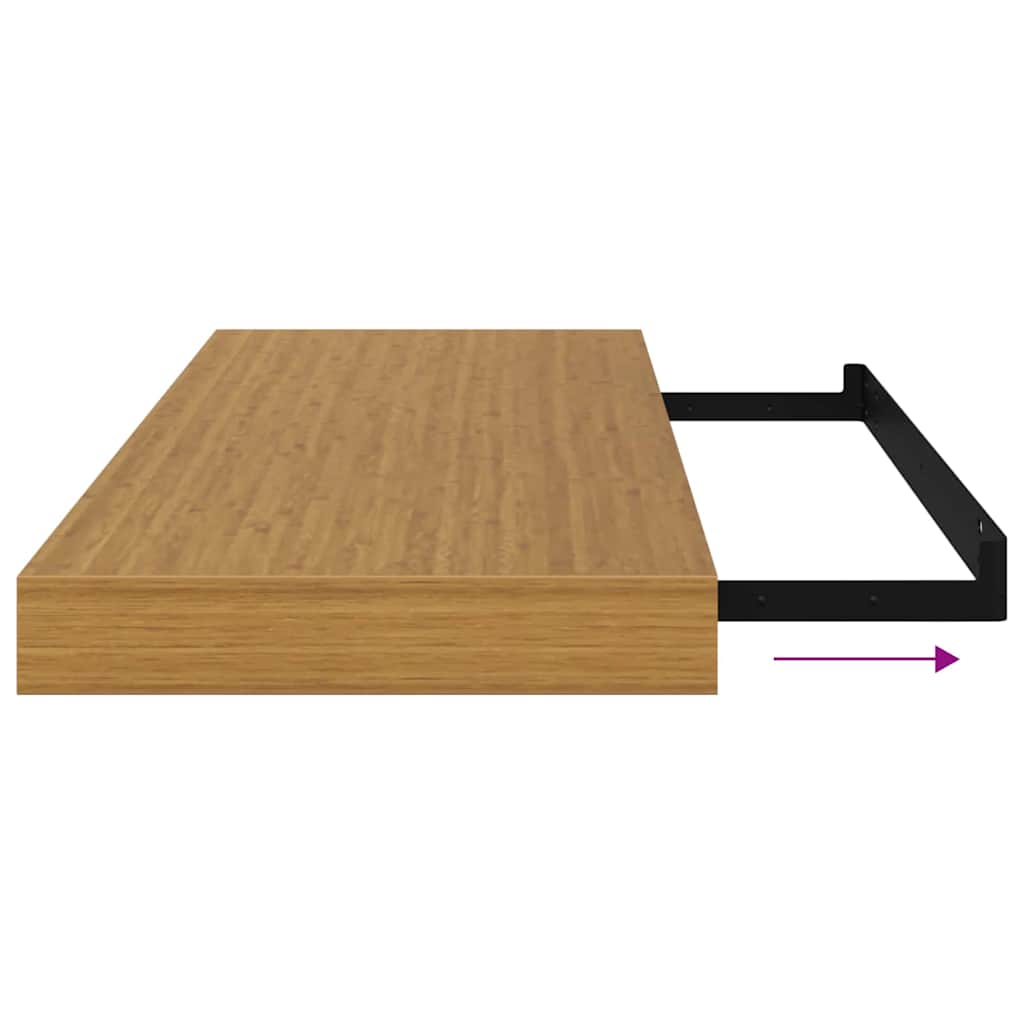 vidaXL Wandregal Wandmontiert Beige 50 x 23 x 4 cm Holzwerkstoff