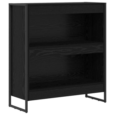 vidaXL Bücherregal Schwarz Eichen-Optik 80 x 30 x 155 cm Holzwerkstoff