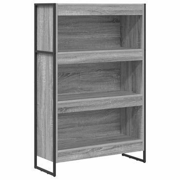 vidaXL Bücherregal Graues Sonoma 80 x 30 x 155 cm Holzwerkstoff