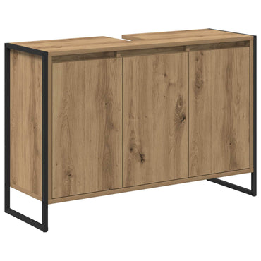 vidaXL Meuble de salle de bain avec porte chêne Artisanat 90 x 30 x 60 cm