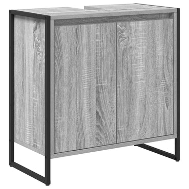 vidaXL Armoire de salle de bain Gris Sonoma 60 x 30 x 60 cm Bois d'ingénierie