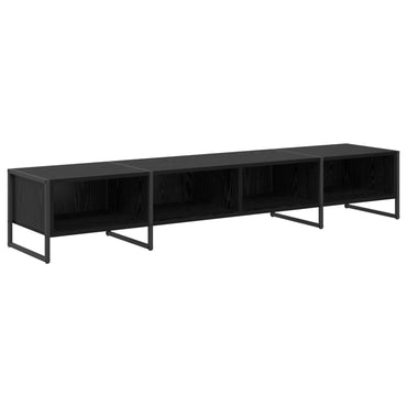 Meuble TV vidaXL noir aspect chêne 170,5 x 36 x 30,5 cm