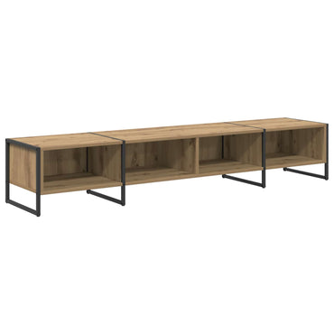vidaXL Meuble TV fait main Chêne 170,5 x 36 x 30,5 cm