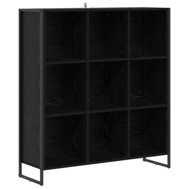 vidaXL Bibliothèque noir aspect chêne 99,5 x 30 x 108,5 cm