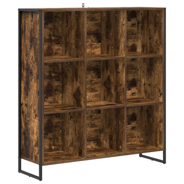 vidaXL Bibliothèque chêne fumé 99,5 x 30 x 108,5 cm, bois d'ingénierie