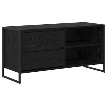 vidaXL TV-Schränk Schwarz Eichen-Optik 100 x 36 x 49,5 cm