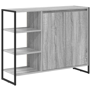 vidaXL Commode de rangement Sonoma Gris 96,5 x 30 x 75 cm Bois d'ingénierie
