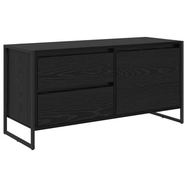 vidaXL TV-Schränk Schwarz Eichen-Optik 100 x 36 x 49.5 cm