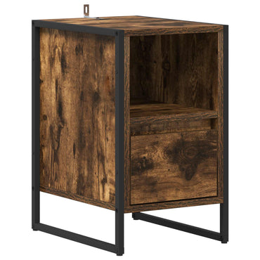 vidaXL Nachttisch Raucharbe 39,5 x 30 x 50 cm Holzwerkstoff