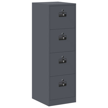vidaXL Aktenschrank mit Schubladen 2 pcs Anthrazit 44 x 50 x 106,5 cm