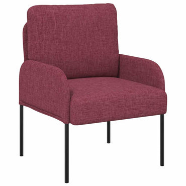 vidaXL Sofas mit Kissen 55cm Weinrot Sperrholz