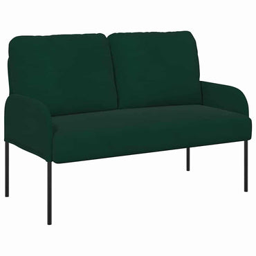 vidaXL Sofas mit Kissen 110cm Dunkelgrün Sperrholz