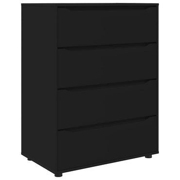 vidaXL Stauraumschränke 2 pcs Schwarz 80 x 48 x 105 cm Holzwerkstoff