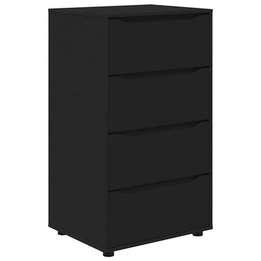 vidaXL Stauraumschränke 2 pcs Schwarz 60 x 48 x 105 cm Holzwerkstoff