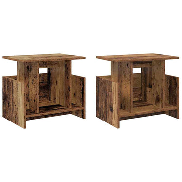 vidaXL TV-Ständer 2 pcs Altholz 50 x 35 x 45 cm Holzwerkstoff