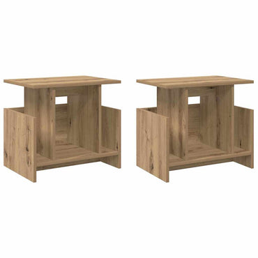 vidaXL TV-Ständer 2 pcs Artisan-Eiche 50 x 35 x 45 cm Holzwerkstoff
