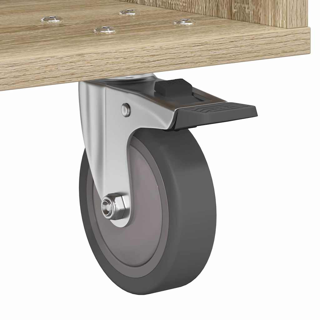 Nachttisch 2 pcs Sonoma-Eiche 40,5 x 40 x 48 cm Holzwerkstoff