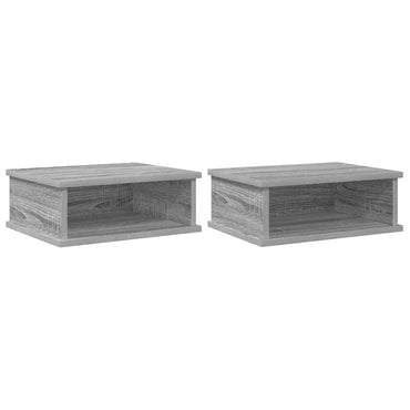 vidaXL Nachttisch 2 pcs Graues Sonoma 40 x 31 x 15 cm Holzwerkstoff