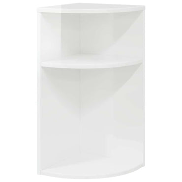 vidaXL Beistelltisch Hochglanz Weiß 29,6 x 29,6 x 60 cm Holzwerkstoff