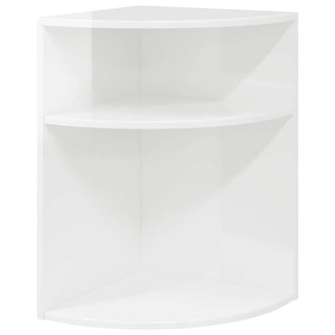vidaXL Beistelltisch Hochglanz Weiß 39,7 x 39,7 x 60 cm Holzwerkstoff