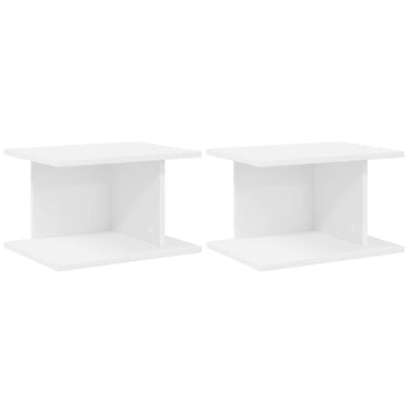 vidaXL Nachttisch 2 pcs Weiß 40 x 30 x 25 cm Holzwerkstoff