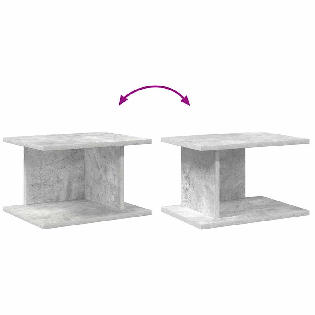 Nachttisch 2 pcs Beton Grau 40 x 30 x 25 cm Holzwerkstoff