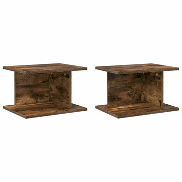 vidaXL Nachttisch 2 pcs Geräucherte Eiche 40 x 30 x 25 cm