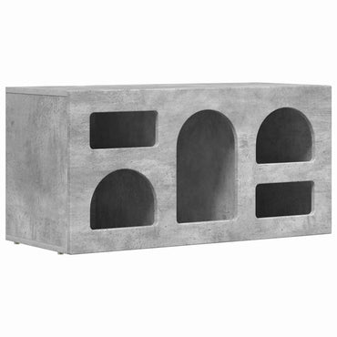 Meuble TV vidaXL Gris béton 80 x 35 x 40 cm Bois d'ingénierie