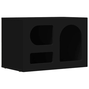Meuble TV vidaXL noir 60 x 35 x 40 cm en bois d'ingénierie