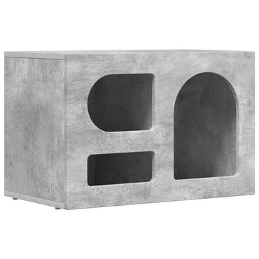 vidaXL Meuble TV gris béton 60 x 35 x 40 cm bois d'ingénierie