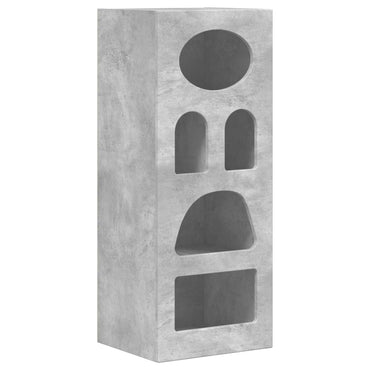 vidaXL Bahut gris béton 40 x 35 x 100,5 cm, bois d'ingénierie