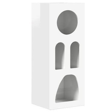 vidaXL Buffet haut brillant blanc 40 x 35 x 100,5 cm bois d'ingénierie