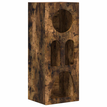 vidaXL Bahut chêne fumé 40 x 35 x 100,5 cm bois d'ingénierie