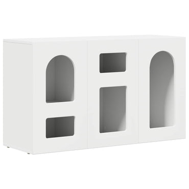 vidaXL Buffet blanc 100 x 35 x 59 cm en bois d'ingénierie