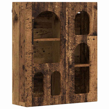 vidaXL Hängeschrank mit Regal Altholz 59 x 20 x 71,5 cm Holzwerkstoff