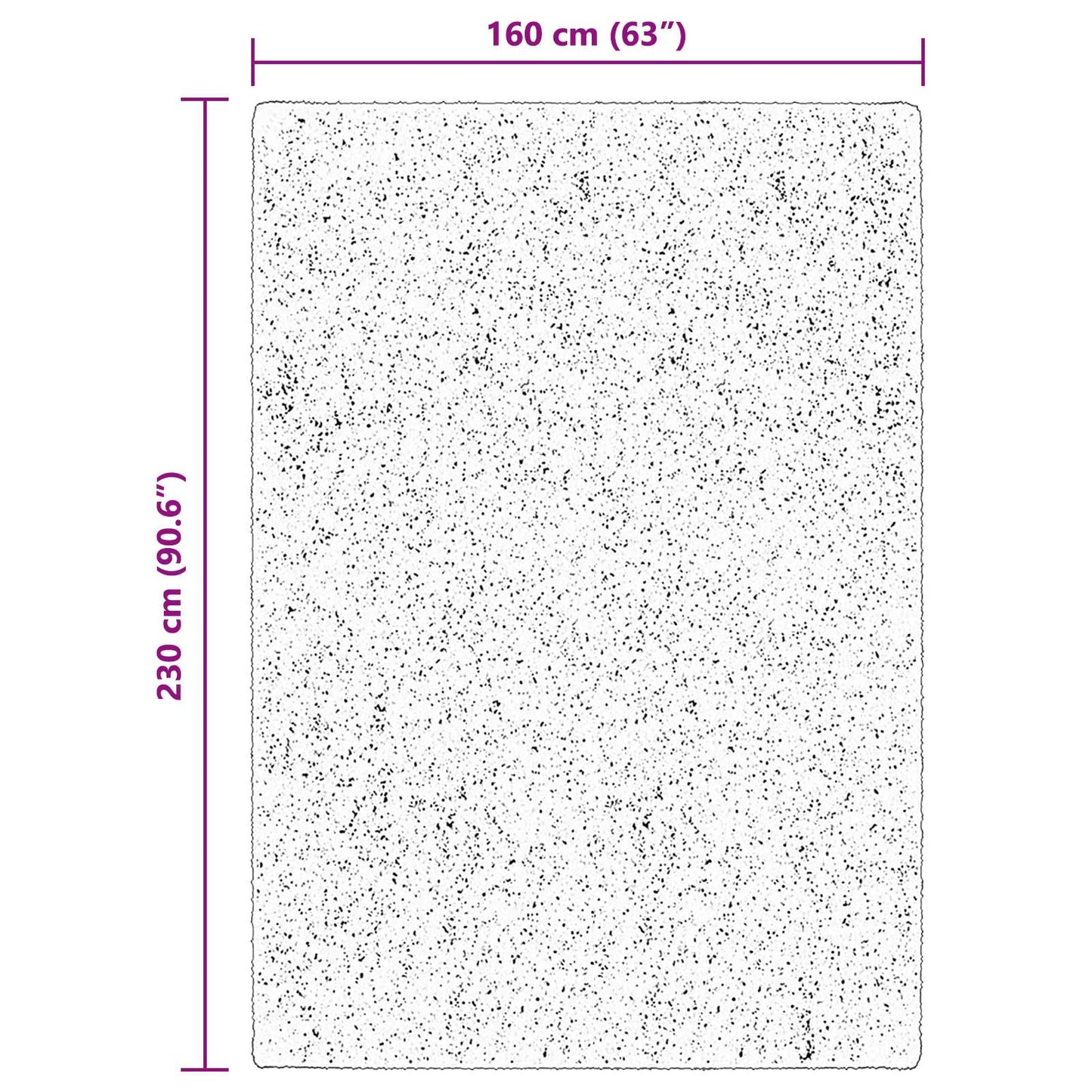 vidaXL Bereichsteppiche HUARTE Braun 230 x 160 cm Polyester