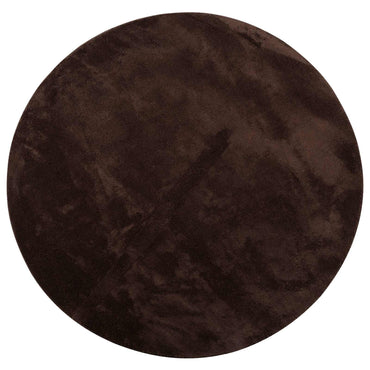 vidaXL Bereichsteppiche Rund HUARTE Braun Ø 120 CM Polyester