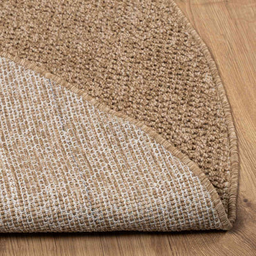 vidaXL Bereichsteppiche Rund HUARTE Natur Ø 160 CM Polyester