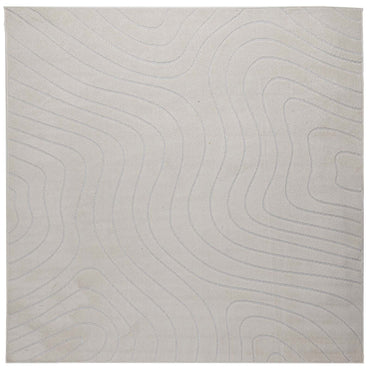 vidaXL Bereichsteppiche Quadratisch HUARTE Creme 200 x 200 cm