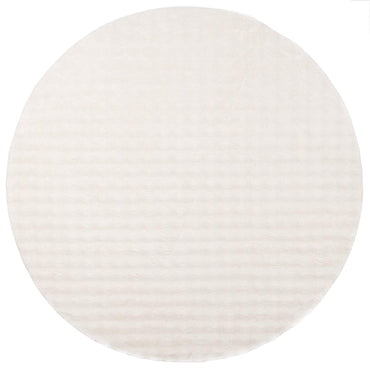 vidaXL Bereichsteppiche Rund HUARTE Creme Ø 160 CM Polyester