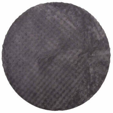 vidaXL Bereichsteppiche Rund HUARTE Anthrazit Ø 120 CM Polyester