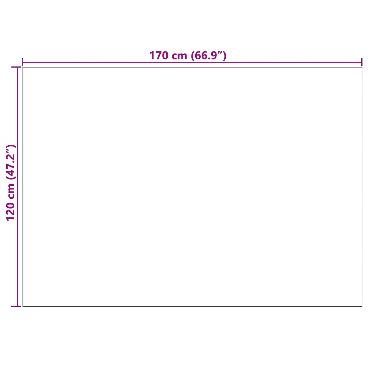 vidaXL Bereichsteppiche HUARTE Creme 170 x 120 cm Polyester