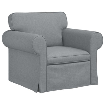 vidaXL Sofa Hellgrau 215 x 82 x 80 cm Stoff