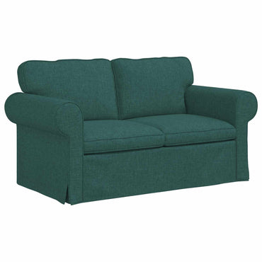 vidaXL Sofa Dunkelgrün 215 x 82 x 80 cm Stoff