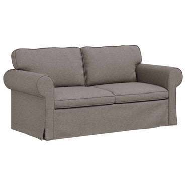 vidaXL Sofa Taupe 215 x 82 x 80 cm Stoff