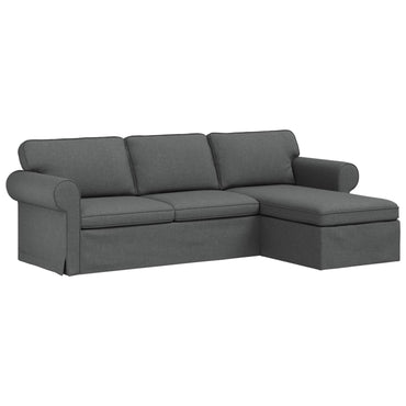 vidaXL Sofa Dunkelgrau 215 x 138 x 80 cm Stoff