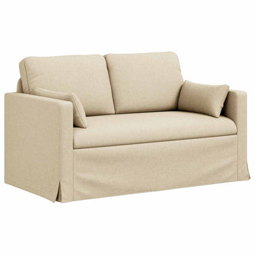 vidaXL Sofa Creme 139 x 78 x 80 cm Stoff